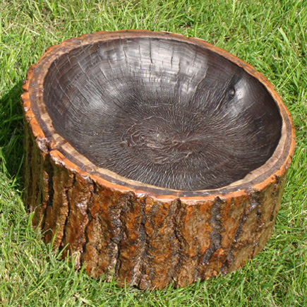Burnt Bowl, Burnt Pine, 10cm x 25cm