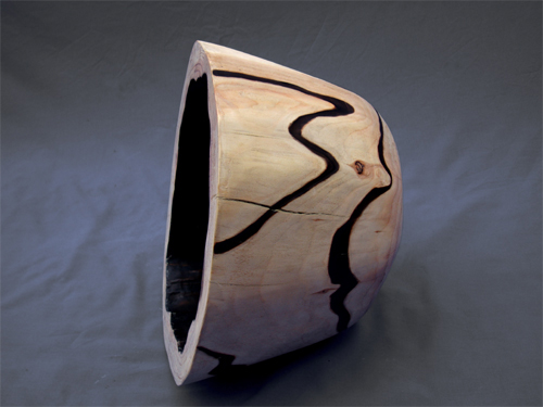 Bucket Bowl, View 2, Burnt Japanese Larch